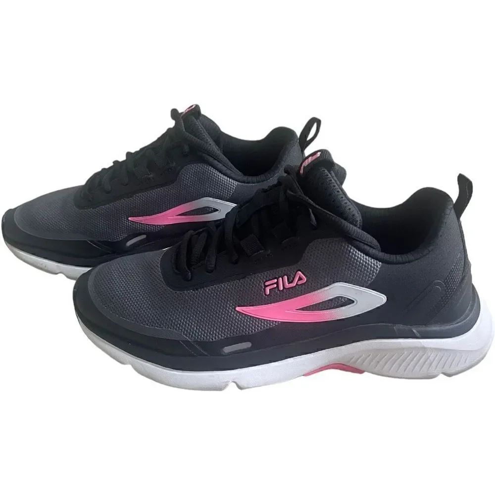 Fila Memory Trexler soft mesh running Athletic Shoe Size 8.5 Black and Pink